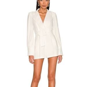 Amanda Uprichard X REVOLVE Sabina Romper Ivory Women's Size Medium